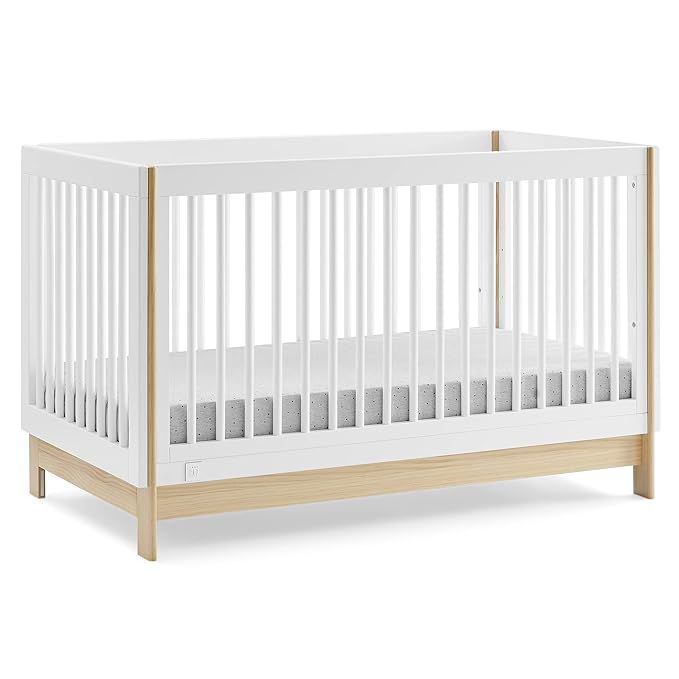 GAP babyGap Tate 4-in-1 Convertible Crib - Greenguard Gold Certified, Bianca White/Natural | Amazon (US)