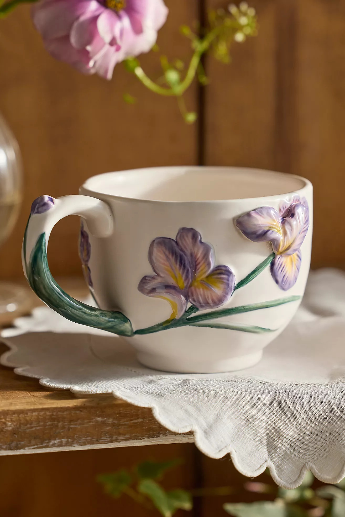 Flower of the Month Stoneware Mug | Anthropologie (US)