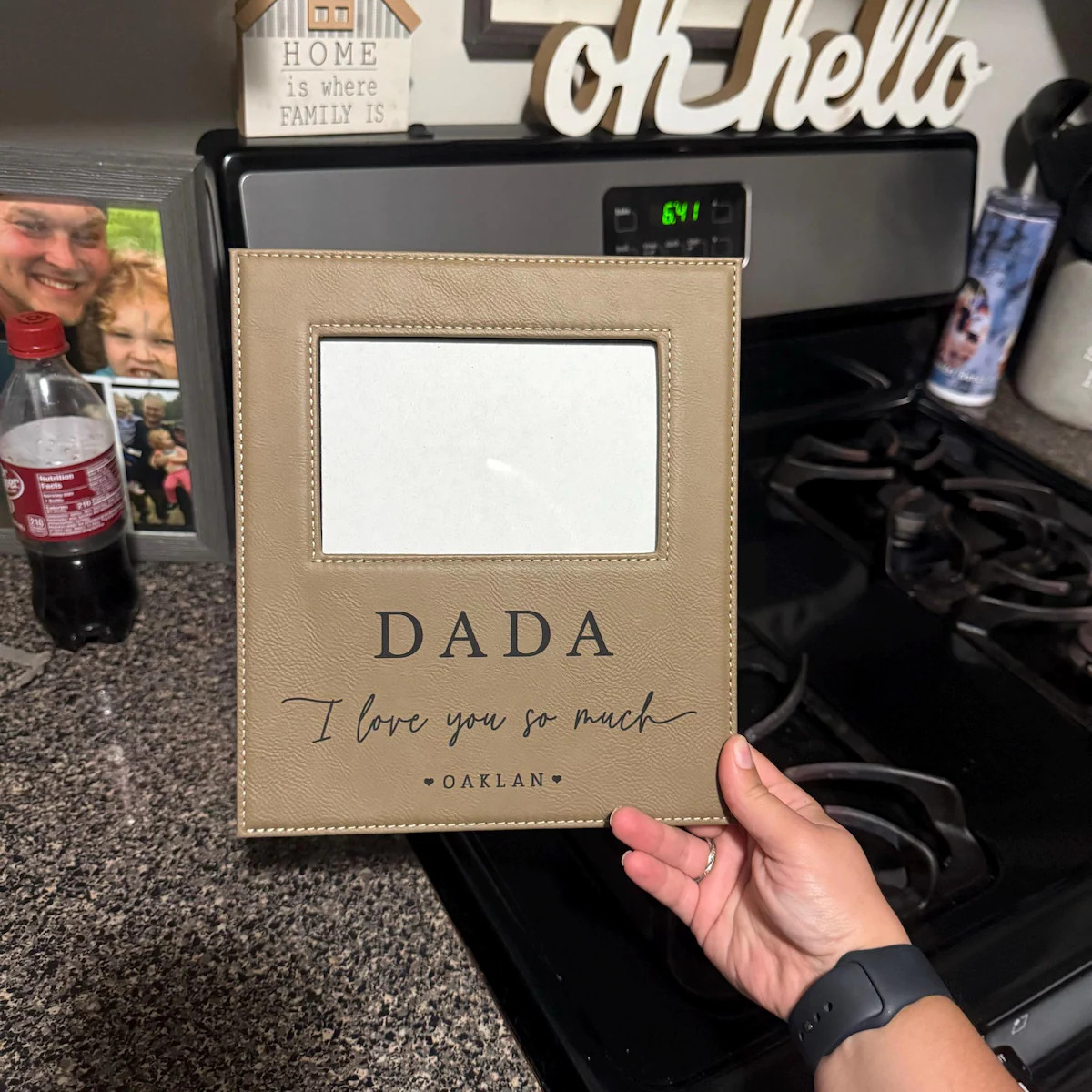 Picture Frame Personalized Christmas Gift for Dad from young kids Personalized Picture Frame - da... | Etsy (US)