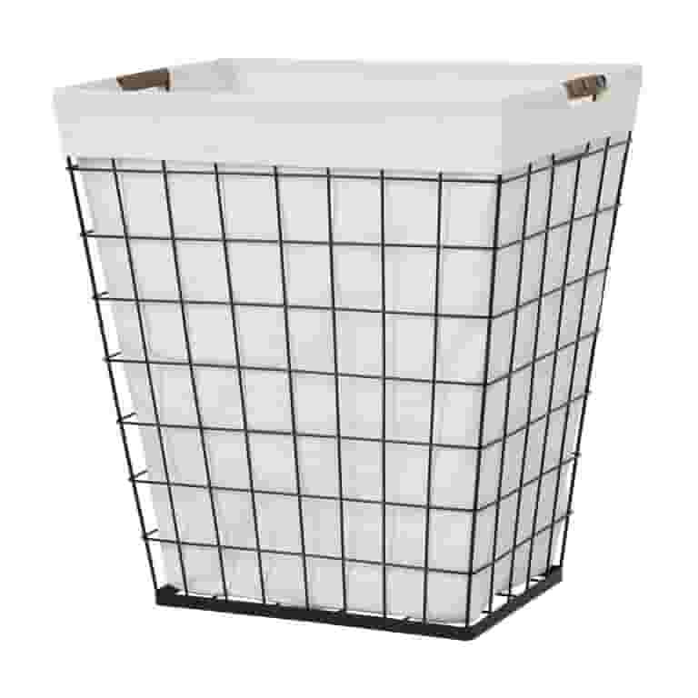 Better Homes & Gardens 75L Adult Rectangular Steel Wire Laundry Hamper with Removable Liner, Natu... | Walmart (US)