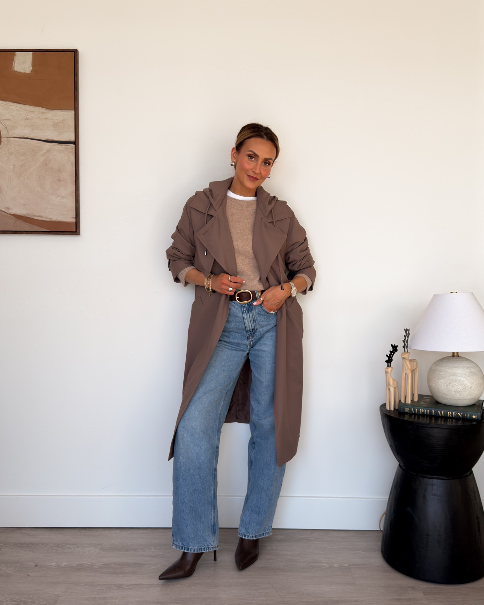 The perfect lightweight trench coat that elevates any outfit! Pairing with blue jeans, a white tee and cashmere sweater! This coat has a hoodie and is perfect for a breeze and raining day! 

#LTKGiftGuide #LTKSaleAlert #LTKStyleTip