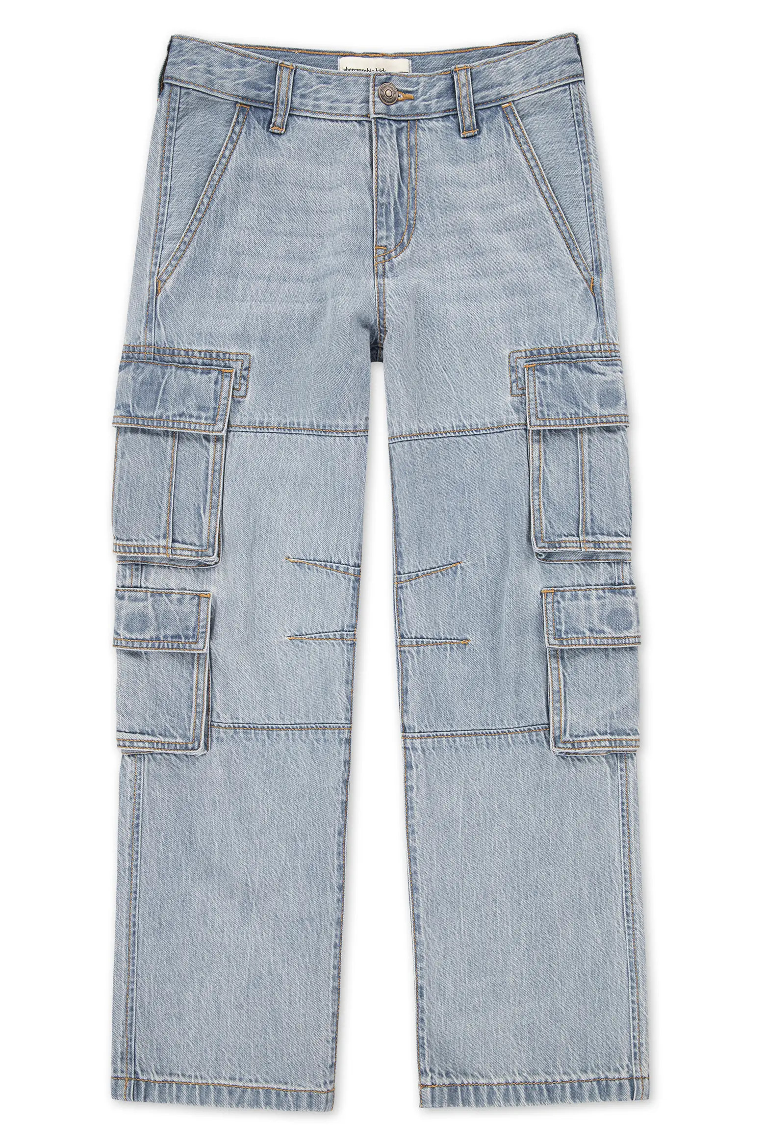 abercrombie kids Kids' Baggy Denim Cargo Pants (Men) | Nordstrom | Nordstrom