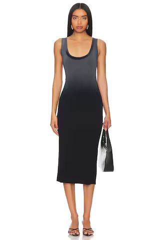 COTTON CITIZEN Verona Midi Dress in Black Cast from Revolve.com | Revolve Clothing (Global)