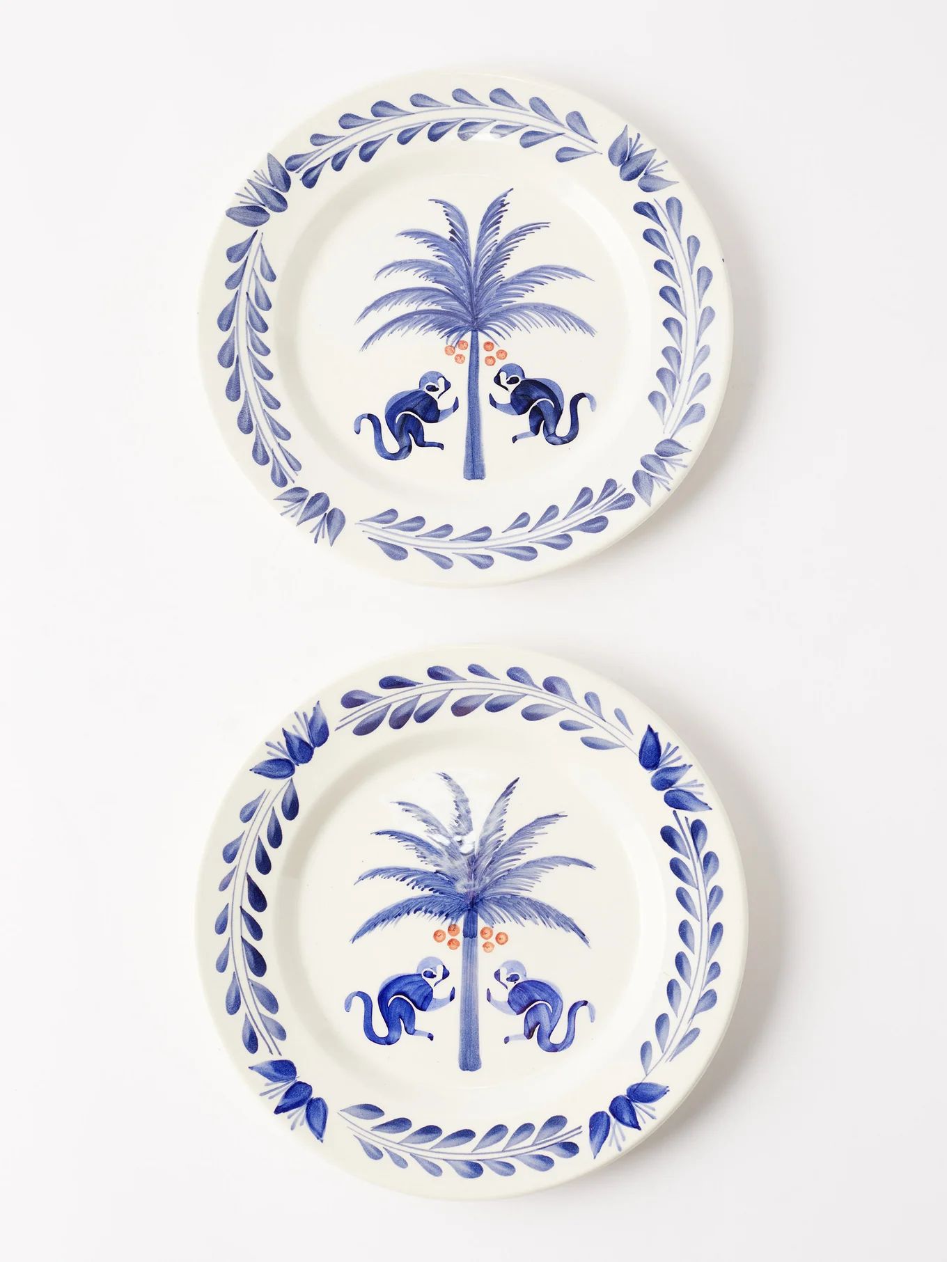 Set of two Saimiri ceramic dessert plates | Johanna Ortiz | Matches (US)