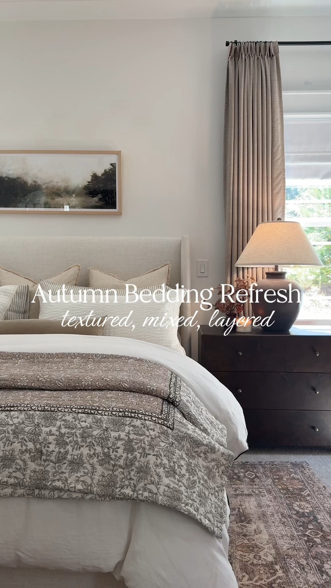@Quince did not disappoint with this look! 🥰 I’m so happy with how the patterns and textures came together.. it’s chef’s kiss. 🤌🏻

The quilt is ridiculously soft and cozy, and I love the border detail on the duvet. It’s something a little different for me, but SO pretty! And these striped sheets 😍 I was ready to switch from bamboo to European linen for fall and winter, and I’m loving how cozy it all feels. ☁️🤍

#LTKSeasonal #LTKHome #LTKSaleAlert
