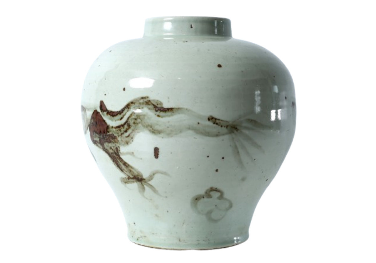 HIGH GRAY AND WHITE VASE | Alice Lane Home Collection