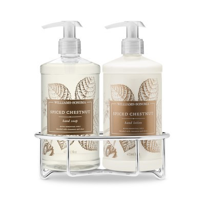 Williams Sonoma Spiced Chestnut Hand Soap & Hand Lotion, Classic 3-Piece Set | Williams-Sonoma