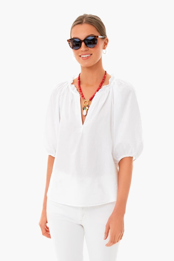 White Jules Blouse | Tuckernuck (US)