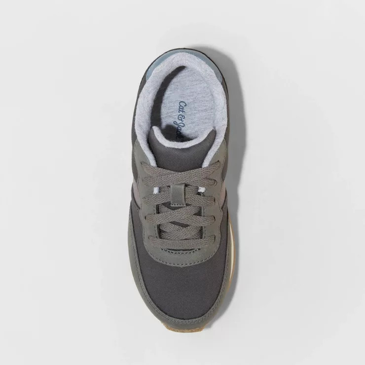 Boys' Miles Lace-Up Sneakers - Cat & Jack™ Gray | Target