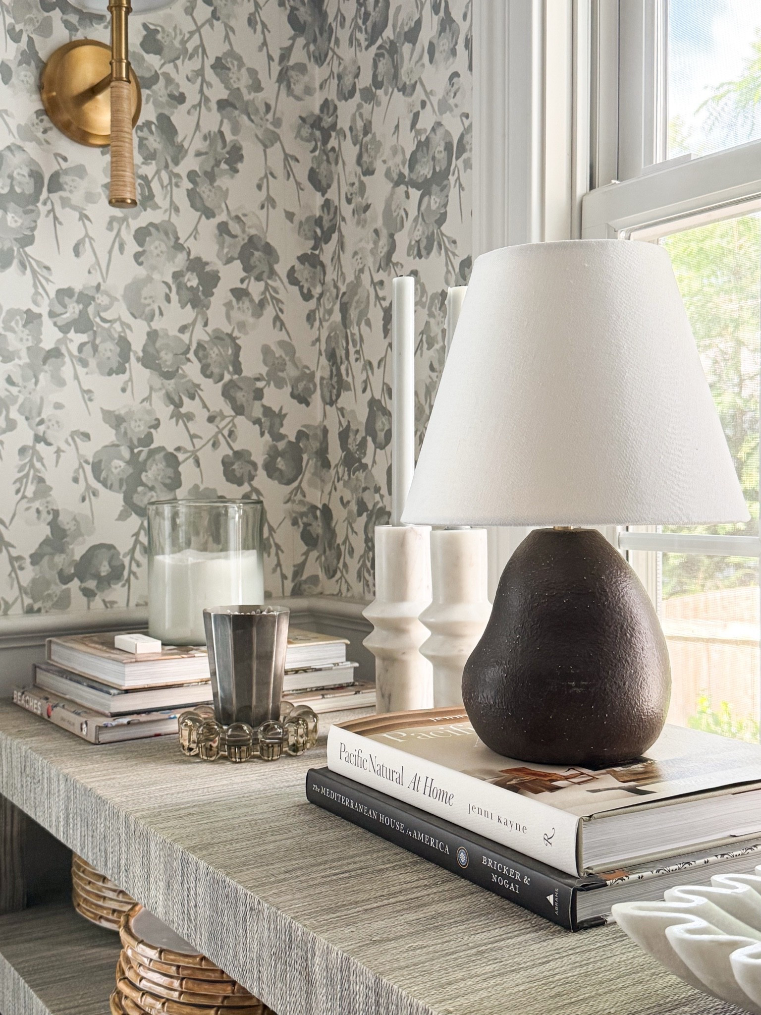 This table lamp is one of those pieces that quietly makes the whole room feel more inviting. I love the organic shape of the textured base paired with the crisp linen shade. It’s the light I reach for in the evenings because it gives this corner such a warm, relaxed glow while adding another layer to the breakfast nook. 

Table lamp, ceramic lamp, breakfast nook decor, layered lighting, neutral home decor, console table styling, linen lamp shade, home lighting ideas, cozy interiors, GirlOnTheHudson

#LTKHome