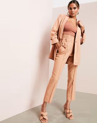 ASOS DESIGN mix & match tailored suit in blush | ASOS (Global)