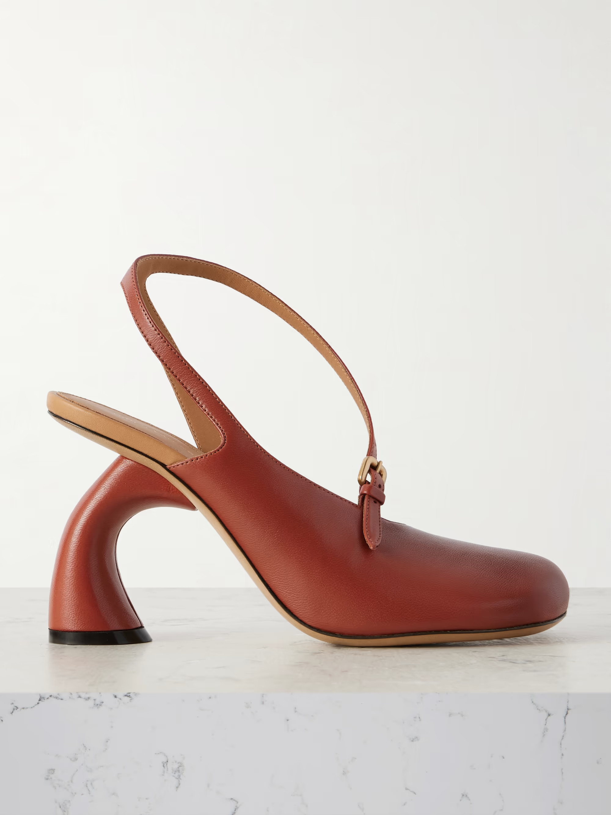 Leather slingback pumps | NET-A-PORTER (US)