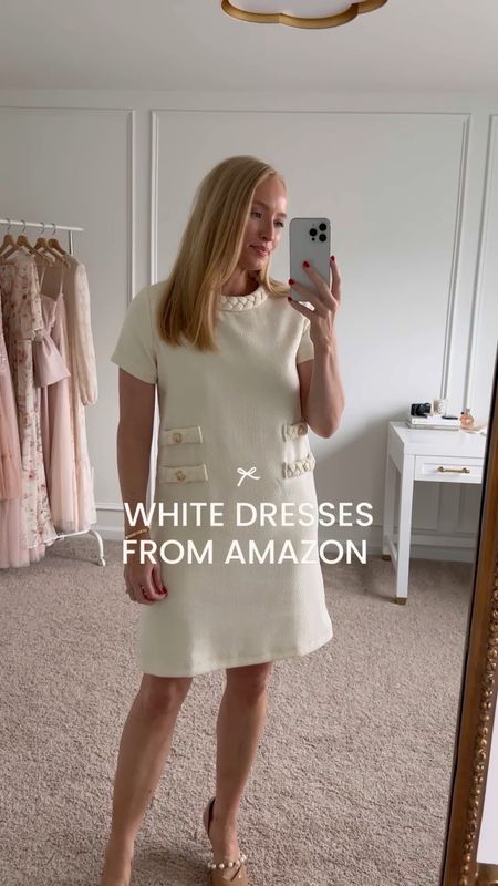 White dresses from Amazon! Wearing a small in each piece :) 

#LTKSeasonal