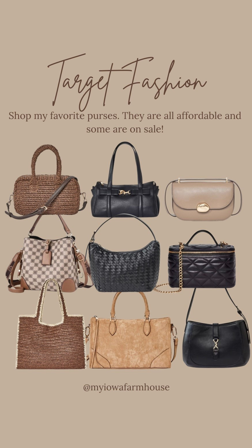 Shop my favorite purses at Target. Some of them are even on sale!

#LTKOver40 #LTKSaleAlert #LTKmomlife