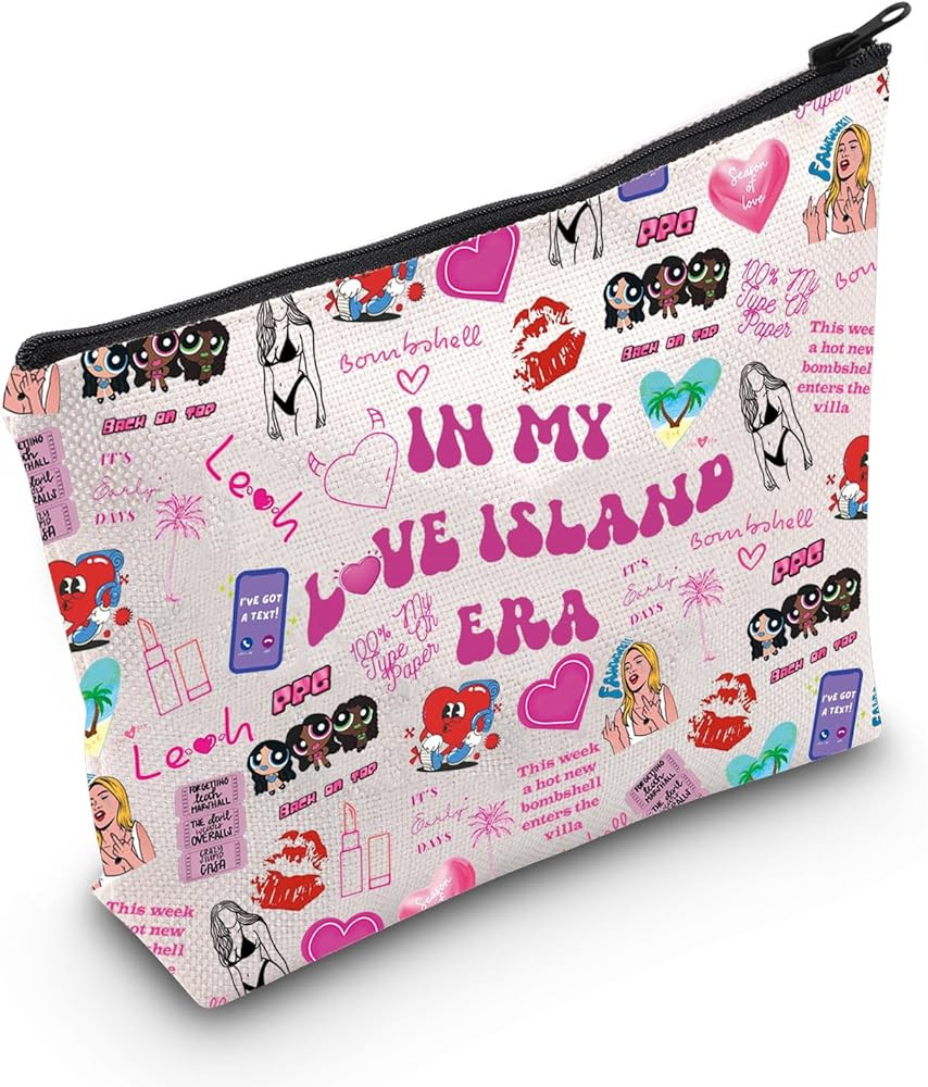 WCGXKO Reality TV Show Inspired Makeup Bag Love Variety Show Gift for Reality TV Show Fans (Love ... | Amazon (US)
