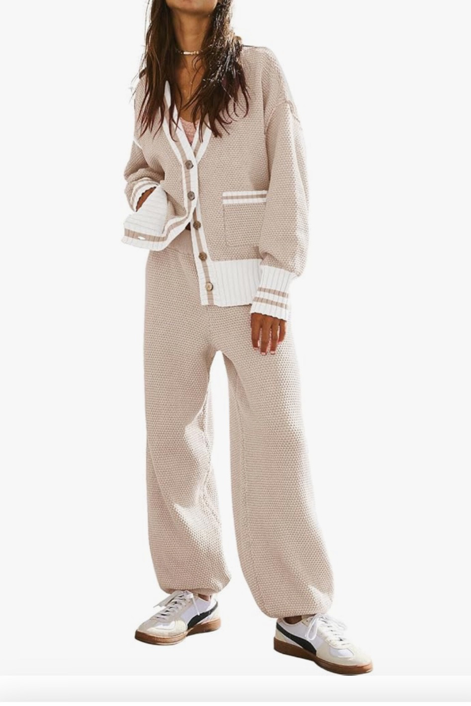 Wearing this set (in beige) with these slip-on loafers and 3 people have asked me where it’s from in 5 mins sooooo now I need another color! Runs TTS..really soft.. great fit  

#LTKFamily #LTKTravel #LTKSeasonal