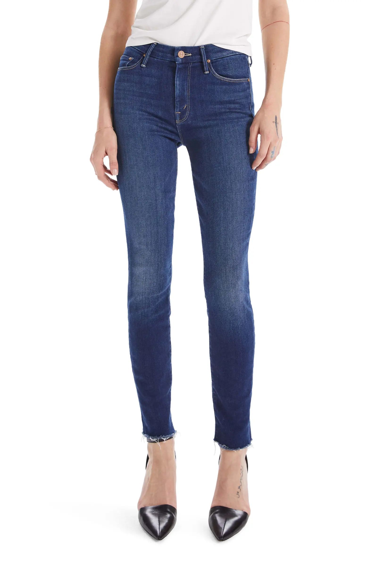 The Looker Fray Hem Ankle Skinny Jeans | Nordstrom