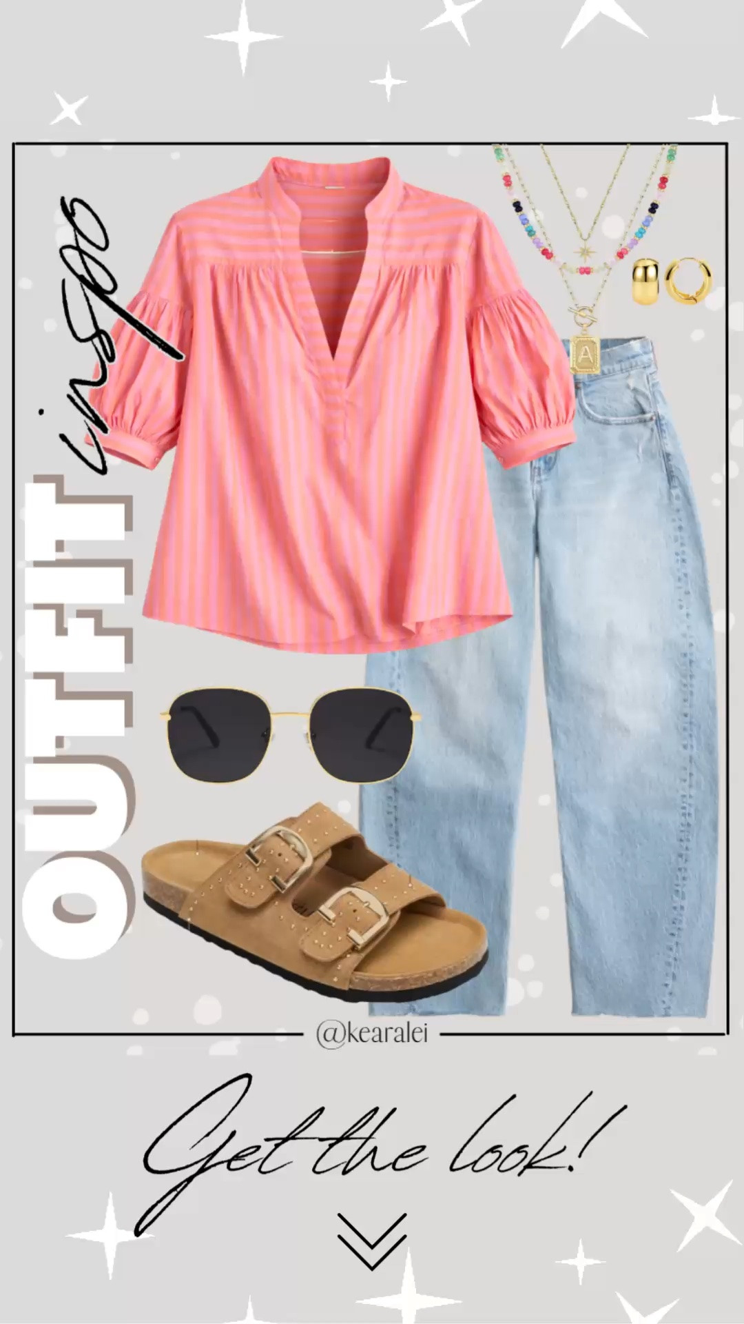 Spring outfits 2026 summer outfit mom style midsize boho style Free People inspired outfit looks for less Amazon fashion affordable outfits bright pink orange coral stripe shirt blouse with light wash barrel jeans high rise barrel leg wide leg jeans denim medium blue jeans tan suede leather Birkenstock sandals slides lookalike cork sole shoes casual mom outfit momiform business casual teacher outfit teaching workwear office work wear outfits || #freepeople #boho #amazon #fashion #summer
.
.
deals sales sale alert Amazon fashion, teacher outfits, business casual, casual outfits, neutrals, street style, Midi skirt, Maxi Dress, Swimsuit, Bikini, Travel, skinny Jeans, Puffer Jackets, Concert Outfits, Cocktail Dresses, Sweater dress, Sweaters, cardigans Fleece Pullovers, hoodies, button-downs, Oversized Sweatshirts, Jeans, High Waisted Leggings, dresses, joggers, fall Fashion, winter fashion, leather jacket, Sherpa jackets, Deals, shacket, Plaid Shirt Jackets, apple watch bands, lounge set, Date Night Outfits, Vacation outfits, Mom jeans, shorts, sunglasses, Disney outfits, Romper, jumpsuit, Airport outfits, biker shorts, Weekender bag, plus size fashion, Stanley cup tumbler, boots booties tall over the knee, ankle boots, Chelsea boots, combat boots, pointed toe, chunky sole, heel, high heels, mules, clogs, sneakers, slip on shoes, Nike, adidas, vans, dr. marten’s, ugg slippers, golden goose, sandals, high heels, loafers, Birkenstocks, Steve Madden Target, Abercrombie and fitch, Nordstrom

#LTKootd #LTKSeasonal #LTKSaleAlert