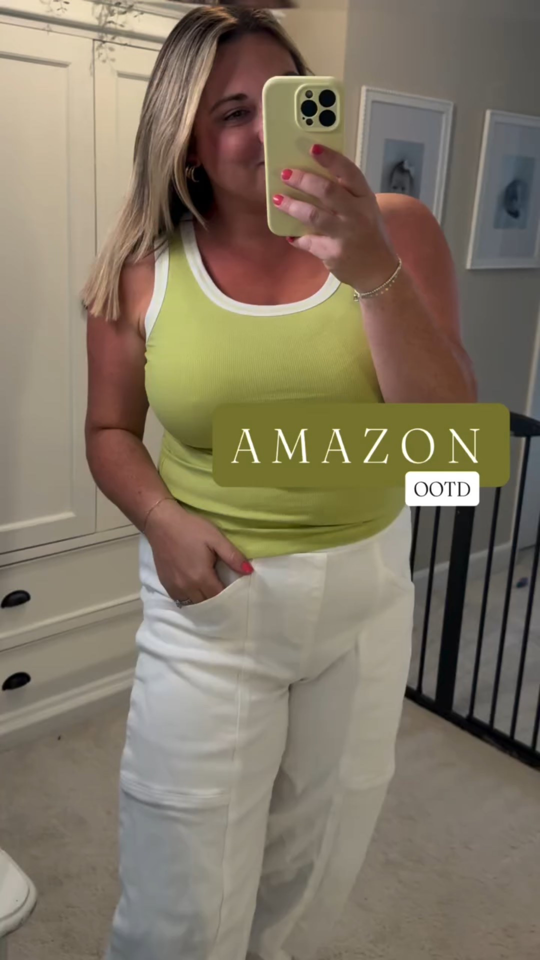 a day late on the green I guess ☘️

I think if I got my color analysis done pea soup green would def be on it. Thoughts? 😂🥑

Comment SHOP and I’ll send you the links!!! 

#amazonfinds #bellcoco #amazonfashion #momootd #momstyle