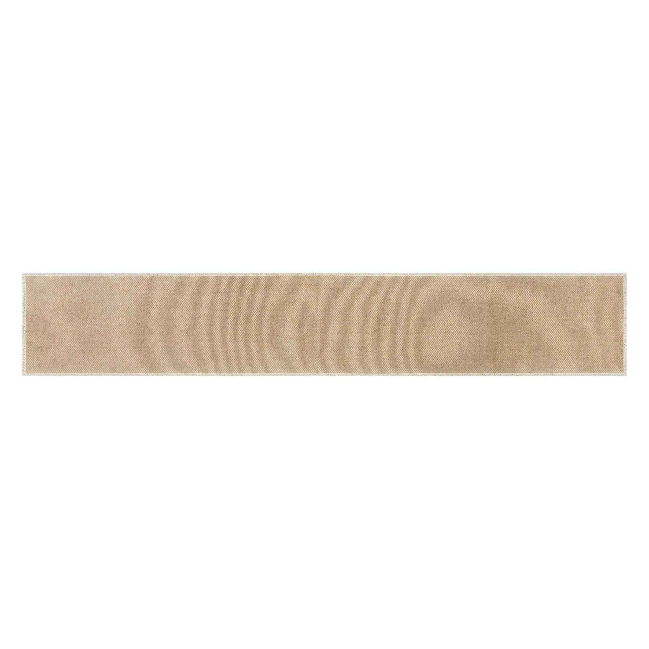 Better Homes & Gardens 90" x 14" Camel Suede/Natural Cotton Fringe Table Runner | Walmart (US)