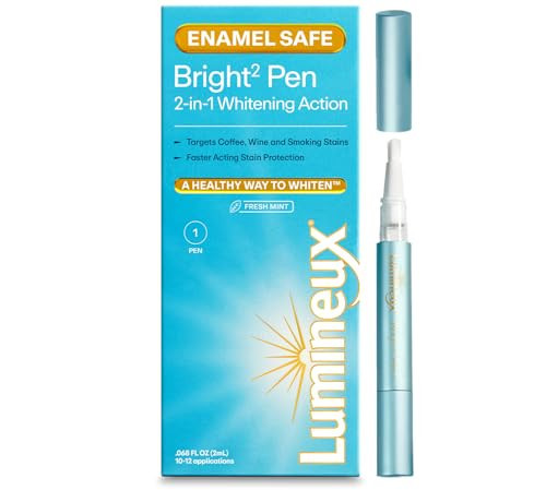 Lumineux 2-in-1 Whitening Pen (1 Pack) Enamel Safe and Clinically Proven to Whiten Without The Sensitivity - Removes Coffee, Tea, and Smoking Stains | Amazon (US)