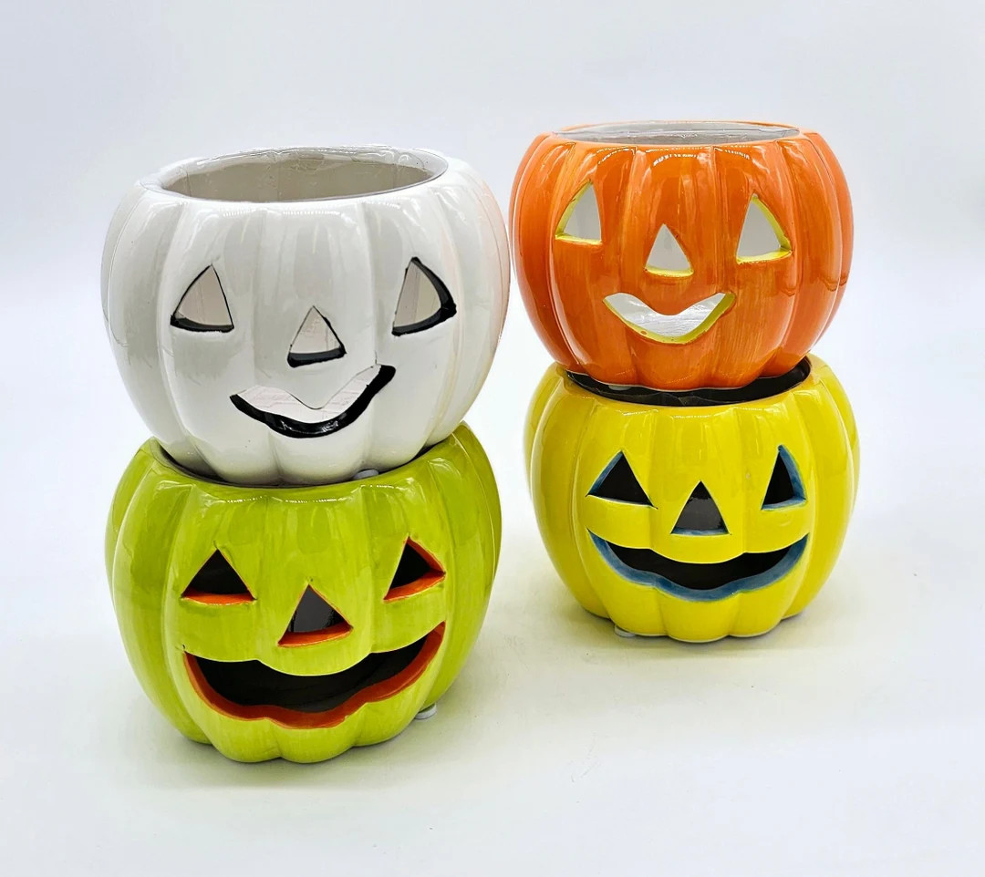 Jack O Lantern Pumpkin Planter • Halloween Planter • Indoor Planter • Succulent Planter •... | Etsy (US)