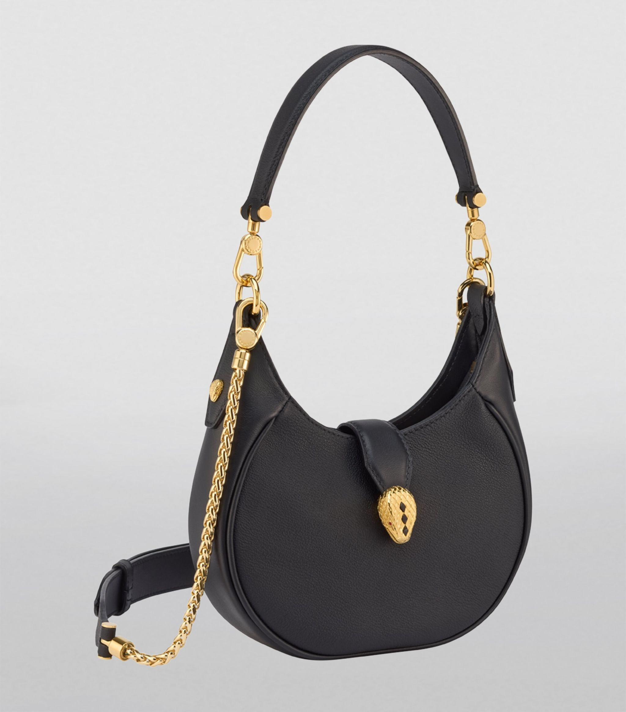 Leather Serpenti Ellipse Cross-Body Bag | Harrods