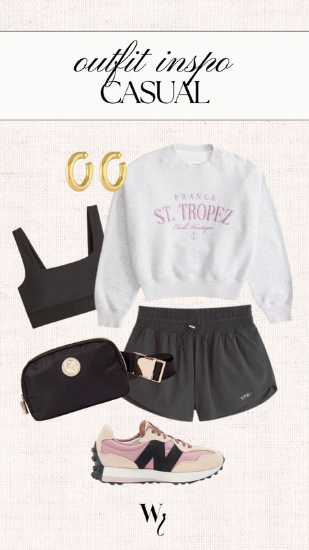 Casual workout outfit from Abercrombie graphic sweatshirt for spring workout sneakers 

#LTKfitness #LTKfindsunder50 #LTKstyletip