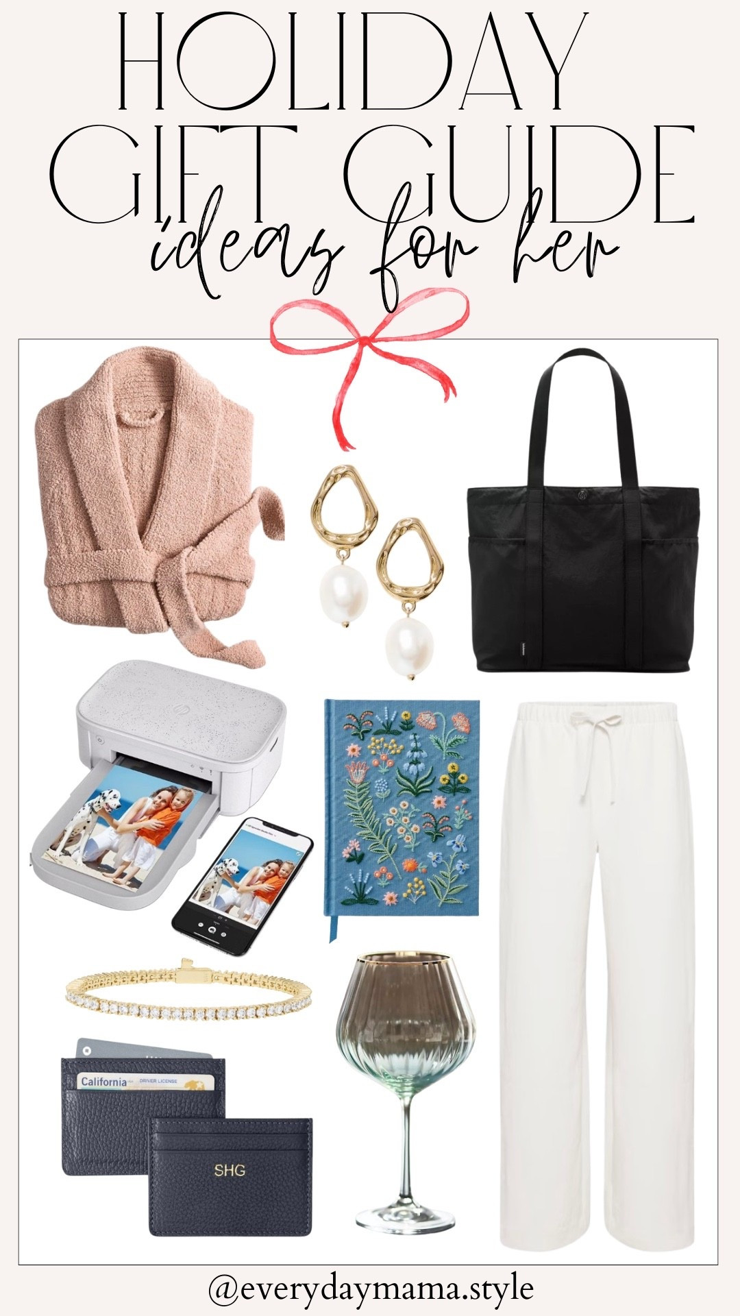 Gift Ideas for Her // Gift Guide for Mom // Gift Guide for Mother-in-Law
-
Journal, personalized gift, personalized card holder, wine glasses, aritizia pants, tennis bracelet, tote bag, Lulu lemon, pottery barn, robe

#LTKHoliday #LTKGiftGuide
