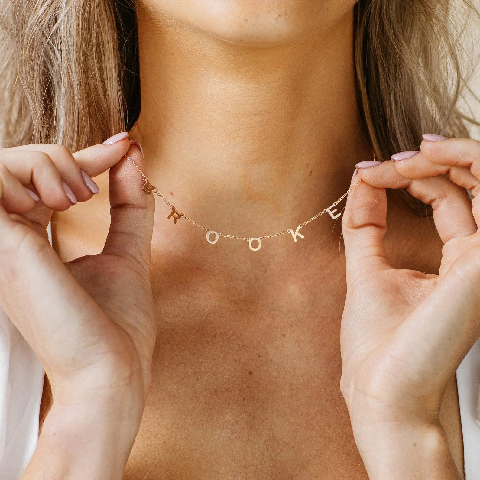 Custom Letter Name Necklace | Caitlyn Minimalist | Caitlyn Minimalist