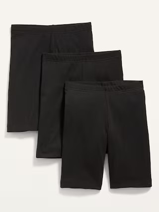 Long Jersey Biker Shorts 3-Pack for Girls | Old Navy (US)