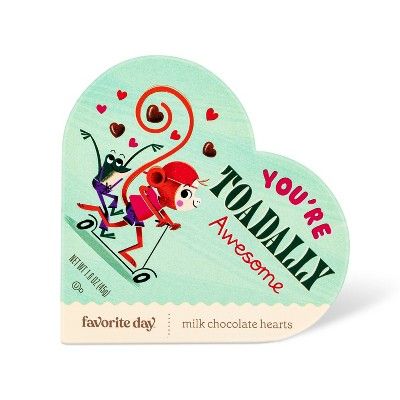 Valentine's Heart Box with Milk Chocolate Hearts (Packaging May Vary) - 1.6oz - Favorite Day™ | Target