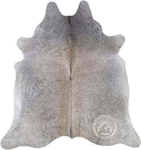 Genuine Grey Beige Cowhide Rug XL 6 x 7 - 8 ft. 180 x 240 cm | Amazon (US)