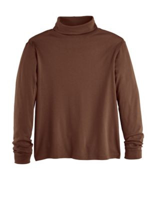 John Blair Men's Turtleneck, Cappuccino Brown L Regular | Blair