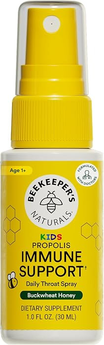 Beekeeper's Naturals Kids Propolis Immune Support Throat Spray, 1 oz | Amazon (US)