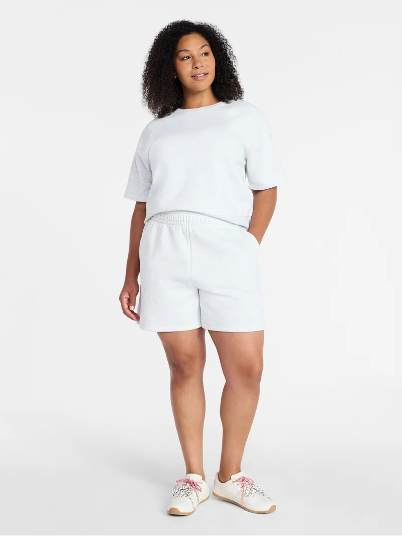 Time and Tru Women's Fleece Shorts, Size XS-XXXL | Walmart (US)
