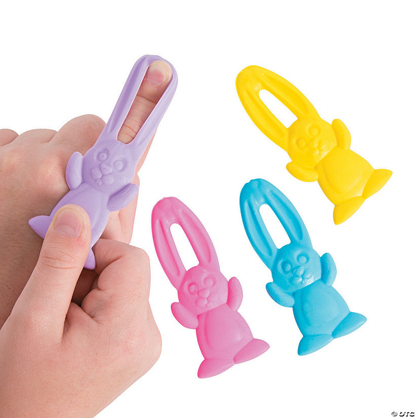 Stretchable Flying Easter Bunnies - 12 Pc. | Oriental Trading Company