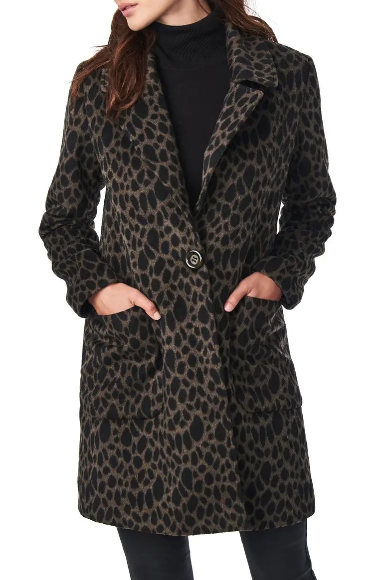 Giraffe Print Car Coat | Nordstrom