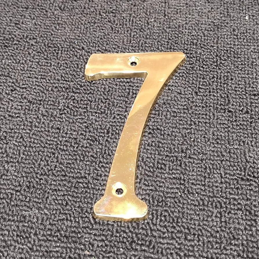 4 Inch Premium Bright Solid Brass Door House Numbers and Street Address Plaques Numbers for Resid... | Amazon (US)