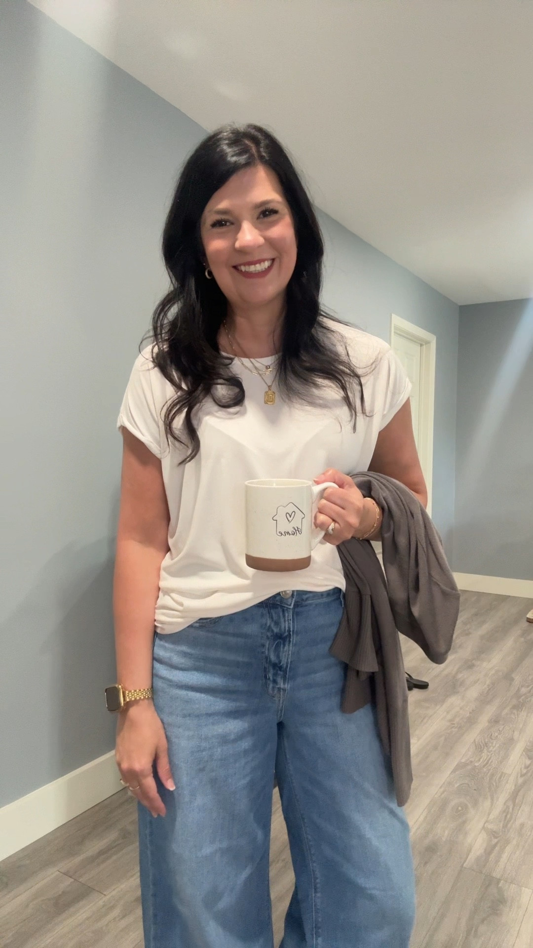 Wide leg jeans are always a great choice for a day in & out of the car for appointments. These kept me comfortable for my 16hr day  

#LTKStyleTip #LTKActive #LTKWatchNow