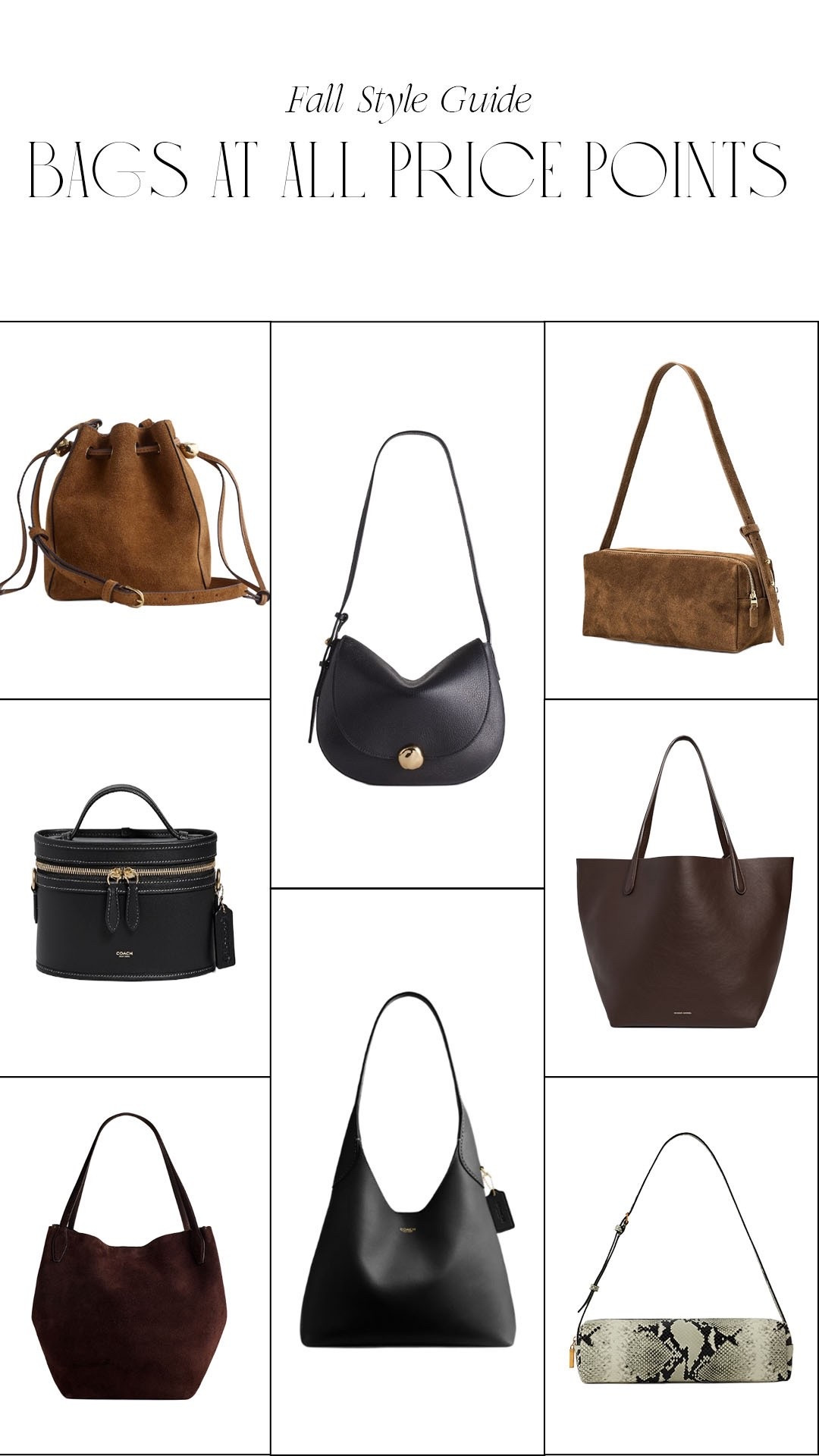 Fall bags I’m loving at all price points

#LTKStyleTip #LTKFindsUnder100 #LTKSeasonal