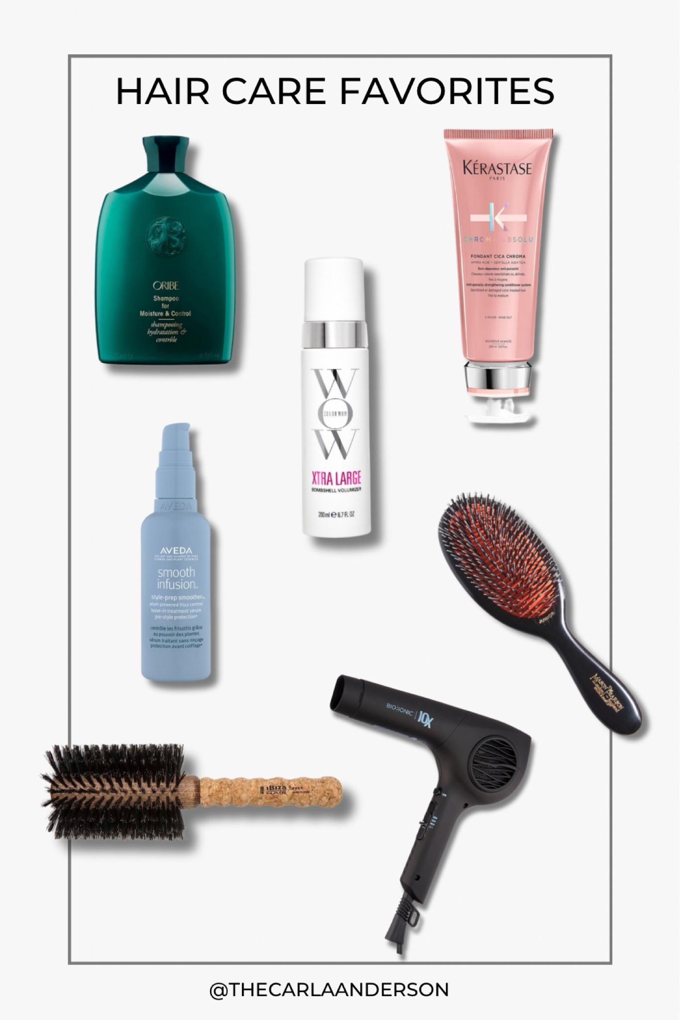 Hair Products - mainly stick to these brands, been using them for YEARS!
I may switch specific products based on the time of the year and hair needs.
Shampoo - VERY hydrating and great for shine. Personally I wash my hair 2-3 times a week.
Conditioner - Anti-Porosity, leaves my hair VERY sleek and shiny. 
These styling products paired with my tools give me the best blowout. 
#haircare


#LTKFind #LTKstyletip