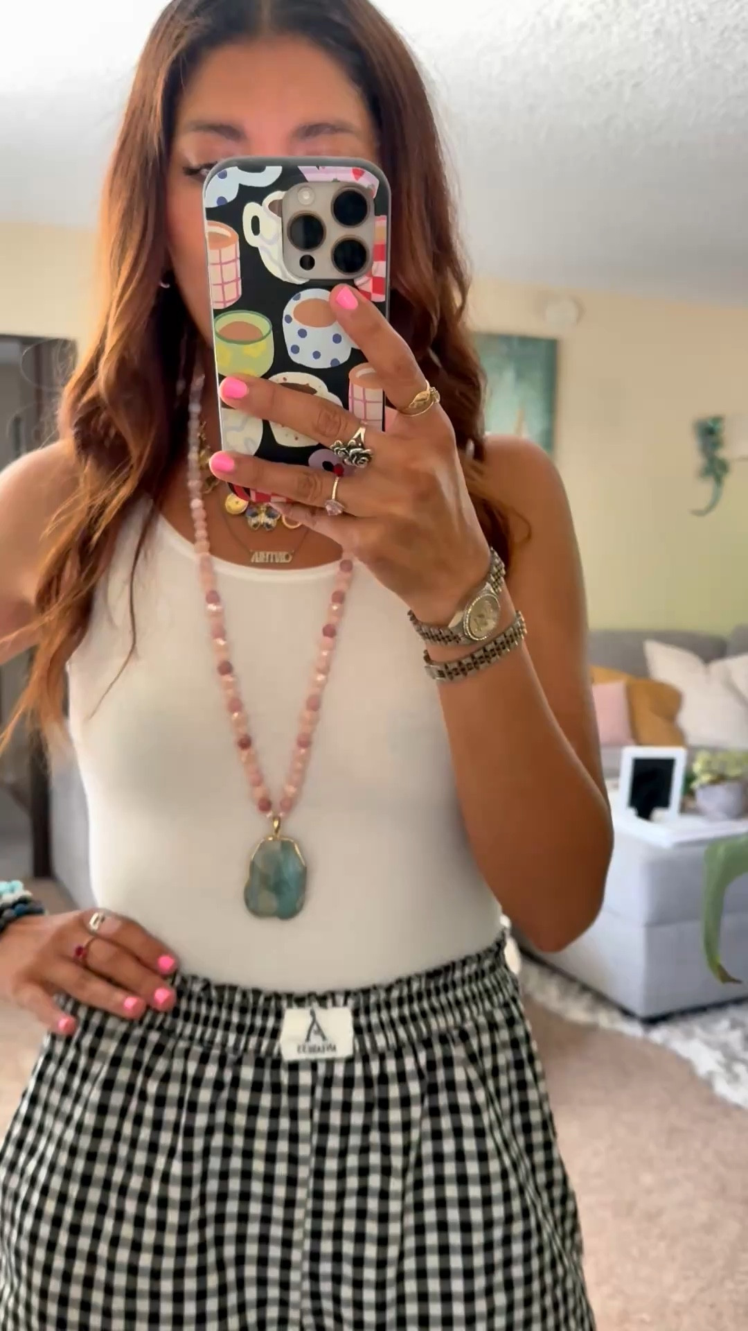 Spring/Summer uniform in SoCal ☀️🤍 effortless, comfy, and still put together. I’m wearing my go-to Yummie bodysuit paired with these lightweight plaid shorts—perfect for warm days when I’m out walking, running errands, or grabbing coffee. Styled it with sneakers for all-day comfort, but swap for sandals to instantly elevate the look ✨
Shorts size XS

Yummie bodysuit, white bodysuit outfit, plaid shorts women, gingham shorts outfit, elastic waist shorts, casual summer outfit, spring outfit women, comfortable everyday outfit, California casual style, sneakers outfit women, mom casual outfit, effortless chic style, lightweight summer outfit, neutral outfit ideas, basic bodysuit styling

#LTKstyle #LTKunder100 #SpringOutfit #SummerStyle #CaliforniaStyle #CasualChic #EverydayOutfit #MomStyle #EffortlessStyle #OOTDInspo #NeutralStyle #WarmWeatherOutfit



#LTKSeasonal #LTKFestival #LTKootd