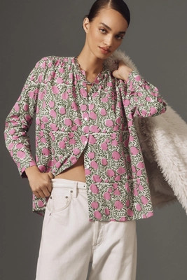 Mille Florian Buttondown Blouse | Anthropologie (US)