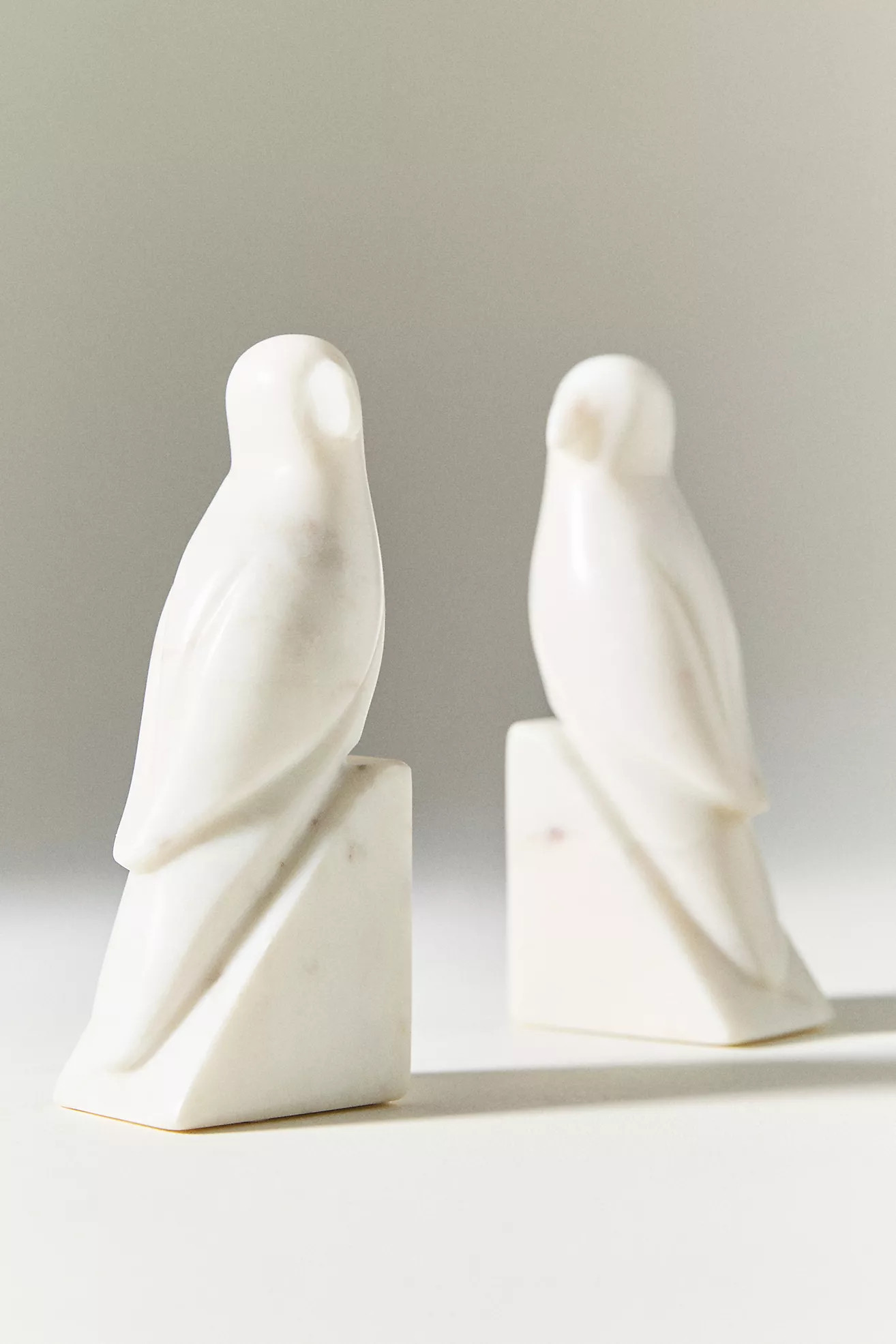 Marble Bird Bookends | Anthropologie (US)