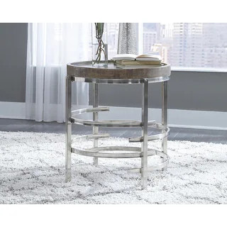 Zinelli Round End Table - Overstock - 28792073 | Bed Bath & Beyond