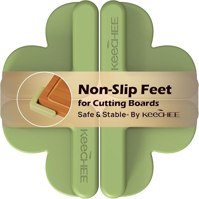 Silicone Non-Slip Feet for Cutting board, Preventing Cutting Injuries in the Kitchen Chopping Boa... | Amazon (US)