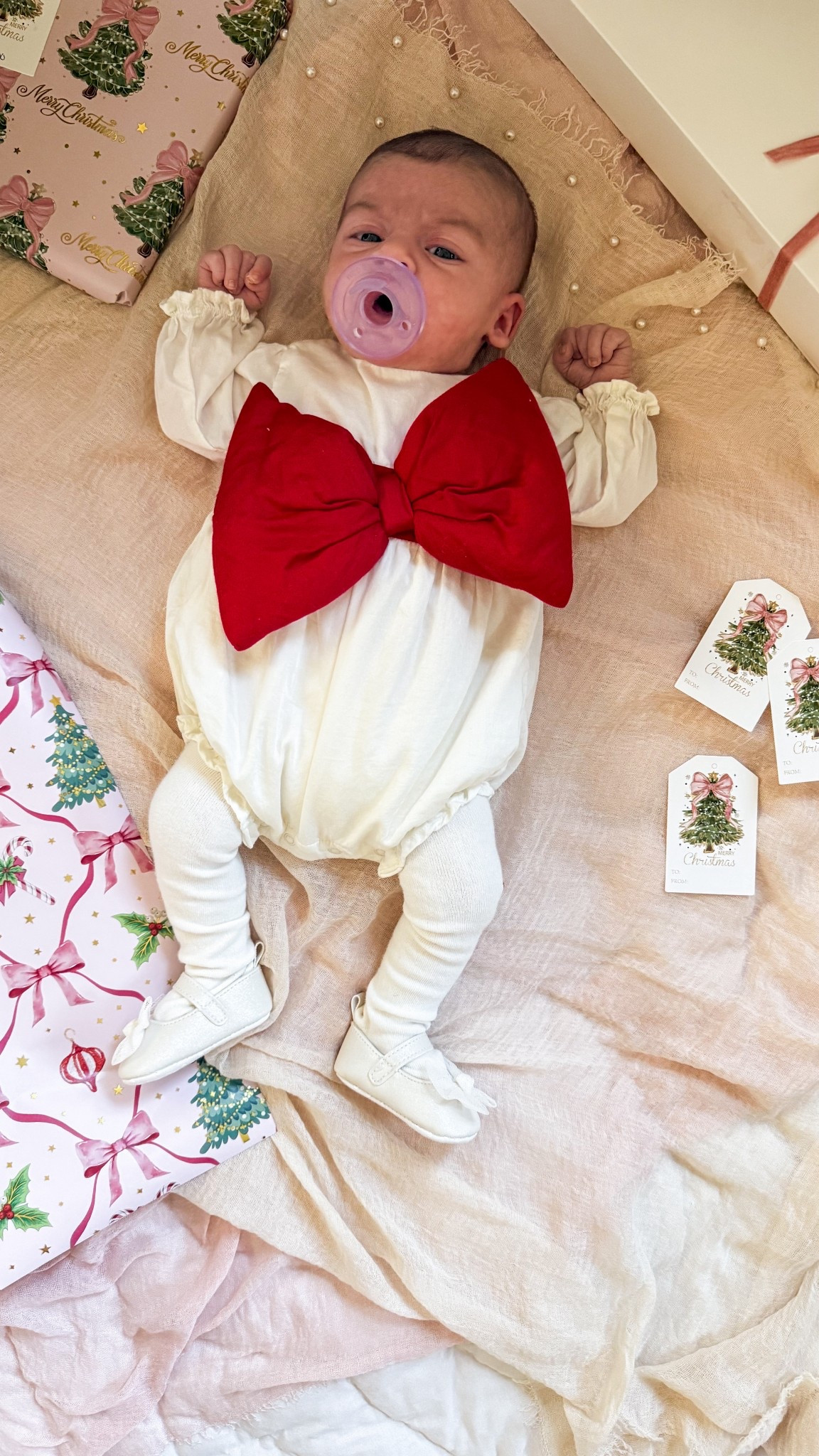 Everyone is getting the best gift this year with a big bow on it! 🎁
-
Sharing some cute newborn holiday outfits and again our favorite pinkmas wrapping options. Shop here (note: this outfit should be getting restocked): 

#LTKmomlife #LTKHoliday #LTKBaby