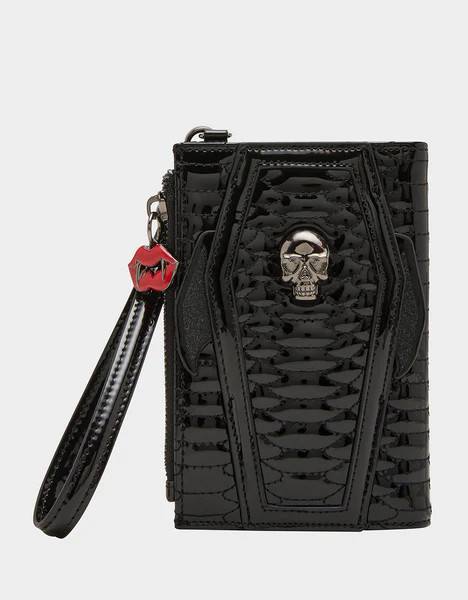 KITSCH BAT BIFOLD WRISTLET BLACK | Betsey Johnson