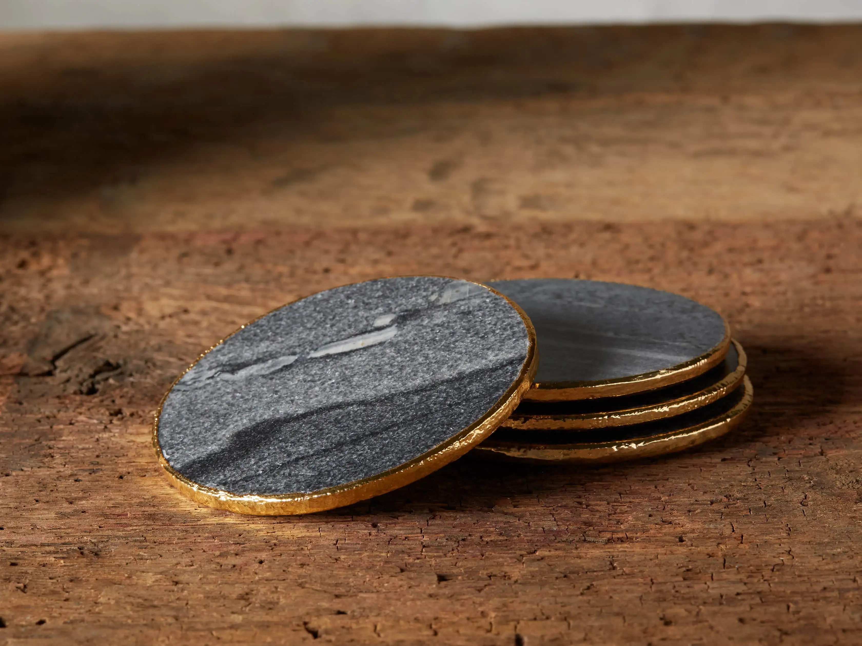 Grey Marble Coasters (Set of 4) | Arhaus